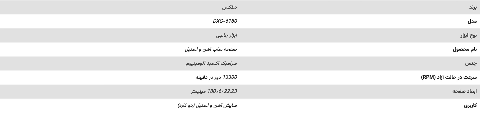 مشخصات-صفحه-ساب-آهن-و-استیل-دنلکس-مدل-DXG-6180